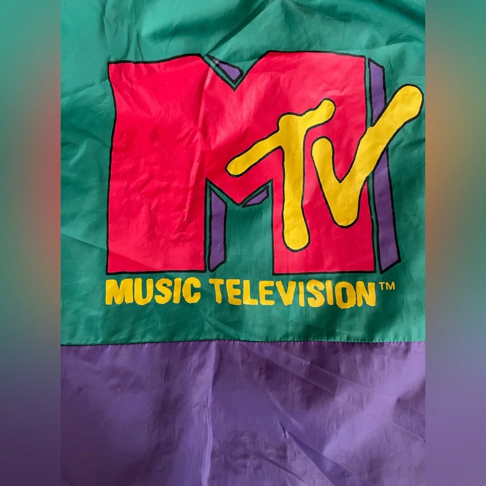 MTV Retro Zip-Up Windbreaker - Picture 2 of 13